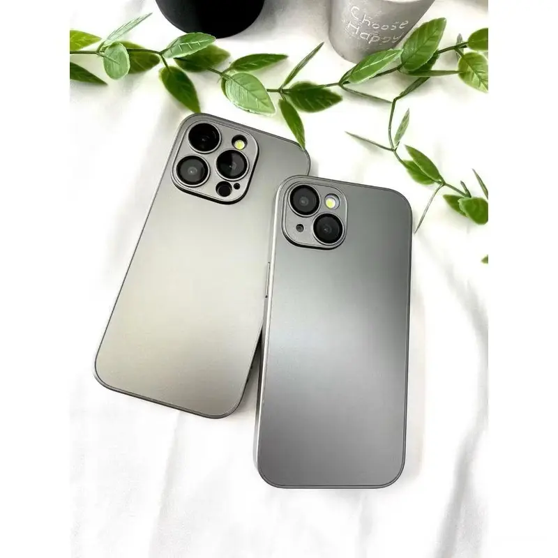 Titanium Premium Case Pro Luxury Case Iphone Compatible For IP 11 11pro 11promax 12 12pro 12promax 13 13pro 13promax 14 14pro 14promax 14plus 15 15pro 15promax 15plus 16 16pro 16promax 16plus Casing Pelindung Handphone Prosteel Natural Softcase 4
