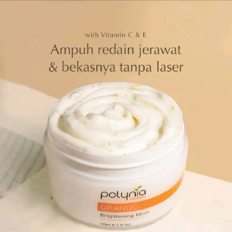 POLYNIA |Pomegrante revitalizing botox mask | Orange Brightening | pickly pear Hydrating | shiconix soothing mask 1