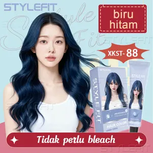 【COD】Pewarna Rambut Biru Hitam 200ml - Warna Solid & Fashion, Tahan Lama, No Fade, Formulasi Natural(pewarna rambut/cat rambut/hair color/biru hitam/warna biru gelap)