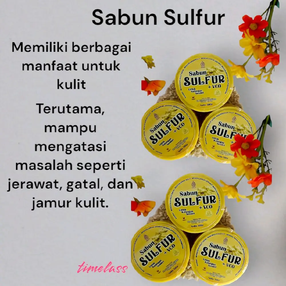 Sabun Sulfur+VCO Memiliki Berbagai Manfaat Untuk Kulit
