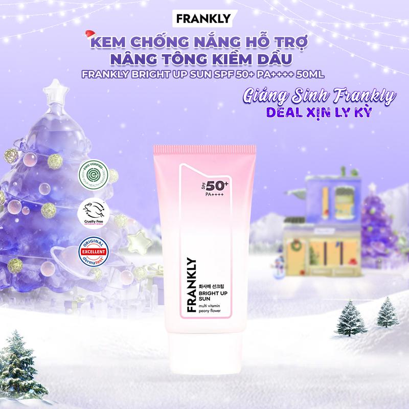Live Kem chống nắng hỗ trợ nâng tông chống ánh sáng xanh Frankly Bright Up Sun SPF 50+ PA++++ 50ml