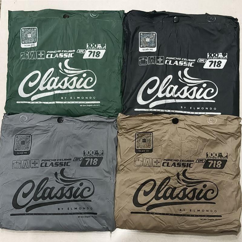 Product Introduction of Jas Hujan Setelan Ponco Lengan Celana JUMBO BESAR Murah Elmondo Classic 718 Mirip Prima Optimus Modern 716 Waterproof 15