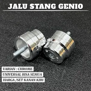 Jalu Stang genio Chrome Set kiri kanan Universal Bisa Semua Motor