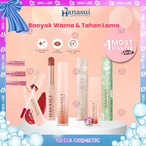 Cinta Cosmetic - HANASUI Mattedorable Lip Cream 4 gr | Boba Series | Matcha Series | Lipstick | Lip Tint | Vinyl | Tahan Lama