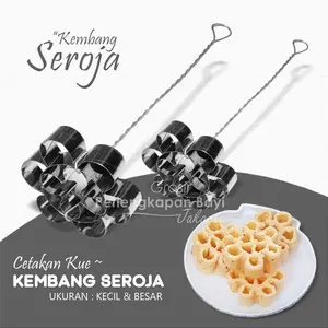 PROMO! Cetakan Kue Kembang Seroja Stainless Steel Kecil dan Besar Kitchenware