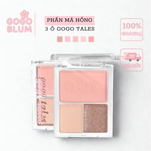  GOGOTALES Bảng Phấn Mắt Má Hồng 3 Ô Sweet Diary GT644 Blusher Eyeshadow Palette Mỹ Phẩm Trang Điểm 11.5g Chính Hãng 