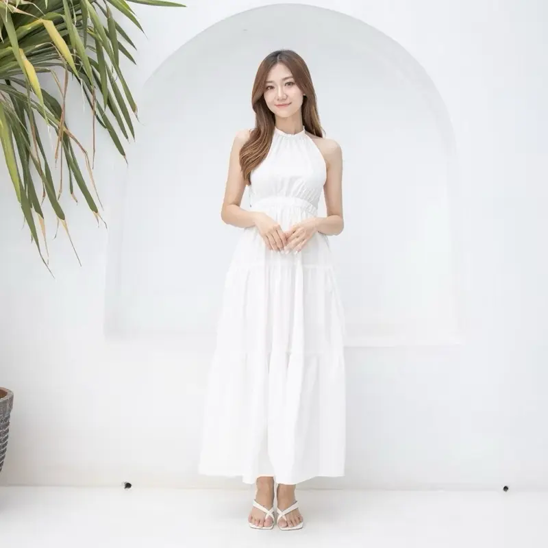 Miami dres backless katun twill premium Wanita 4