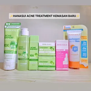 HANASUI ACNE TREATMENT PACKAGE COMPLETE- paket acne expert series(Kemasan baru)