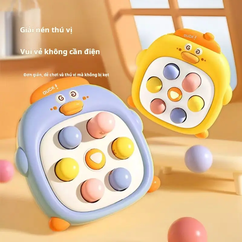 Whack-a-mole mini cầm tay, Đồ Chơi Giáo Dục Mầm Non Bộ Ghép Hình Tập Trung, Cầm Tay, Thiết Kế Nhấn, Thích Hợp Cho Cha Mẹ-Con Cái Tương Tác, Giảm Căng Thẳng, Có Củ Cải, Vịt Vàng, Bột, Thỏ, Cua Và Thiết Kế Hình Thỏ, Cua, Rau Diếp, Hồng, Thích Hợp Cho Trẻ Em
