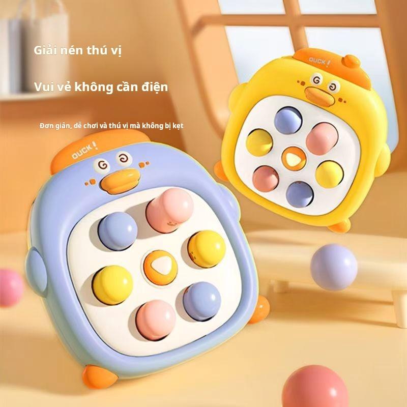 Whack-a-mole mini cầm tay, Đồ Chơi Giáo Dục Mầm Non Bộ Ghép Hình Tập Trung, Cầm Tay, Thiết Kế Nhấn, Thích Hợp Cho Cha Mẹ-Con Cái, Tương Tác, Đồ Chơi Giảm Căng Thẳng, Thiết Kế Củ Cải, Vịt Vàng, Phấn, Thỏ, Cua
