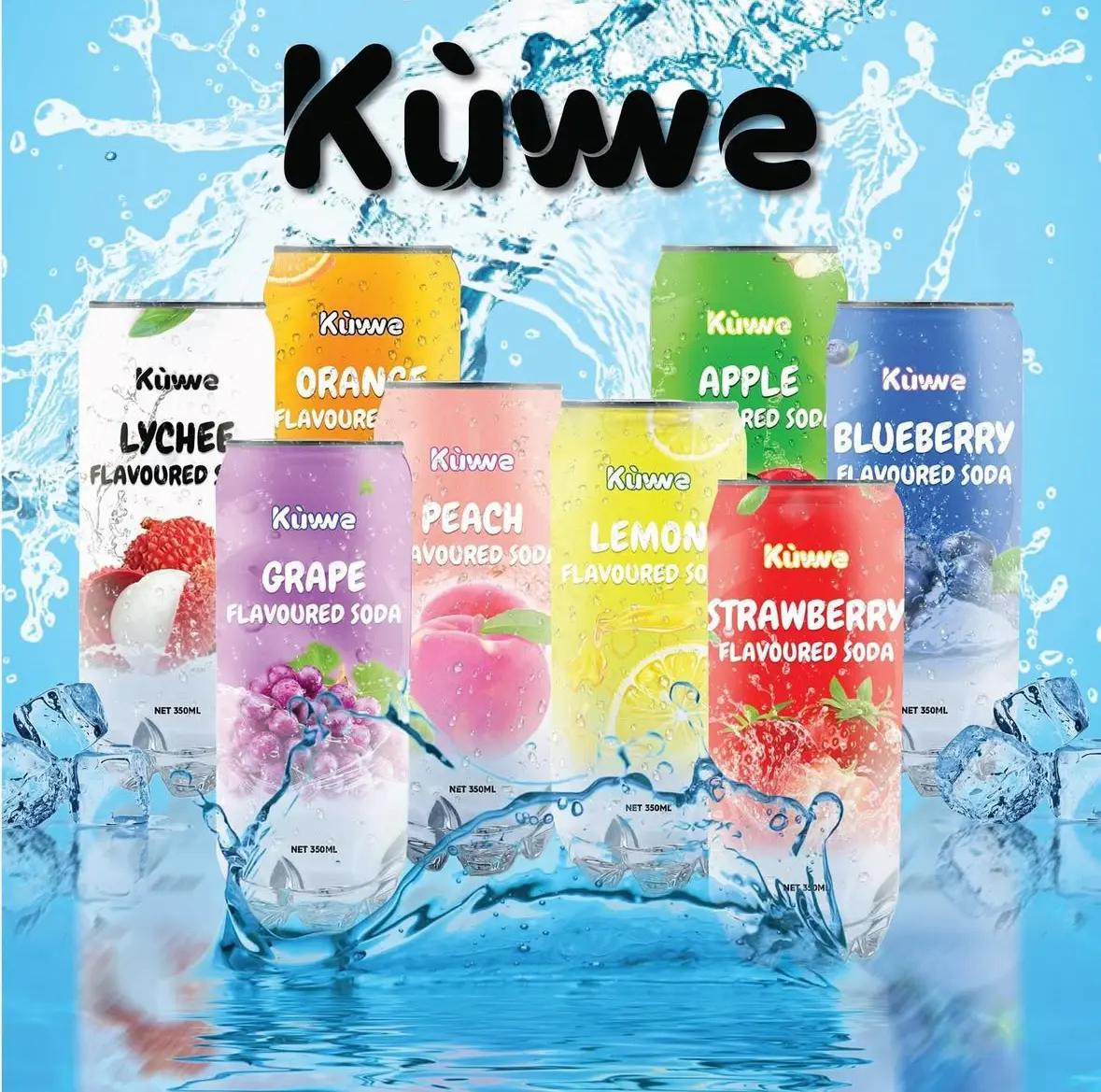 NEW FLAVOUR! Kuwwe Flavoured Soda Drink (24 Cans)