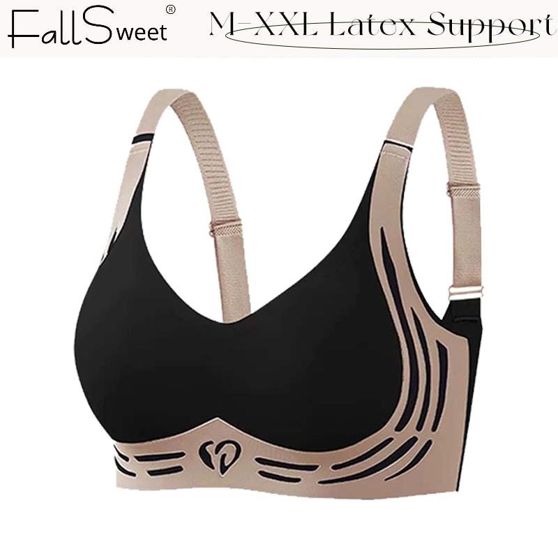 FallSweet, Áo Thun Áo Ngực Không Đường May, Dành Cho Nữ, Đồ Lót Có Đệm, Thích Hợp Cho Thể Thao Và Đi Chơi, Áo Ngực Đẩy Lên, Có Cỡ M-2XL