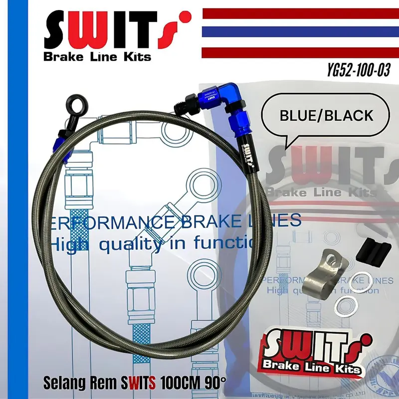 SELANG REM SWITS DEPAN 45 90 DERAJAT 100CM IMPORT ORIGINAL 0