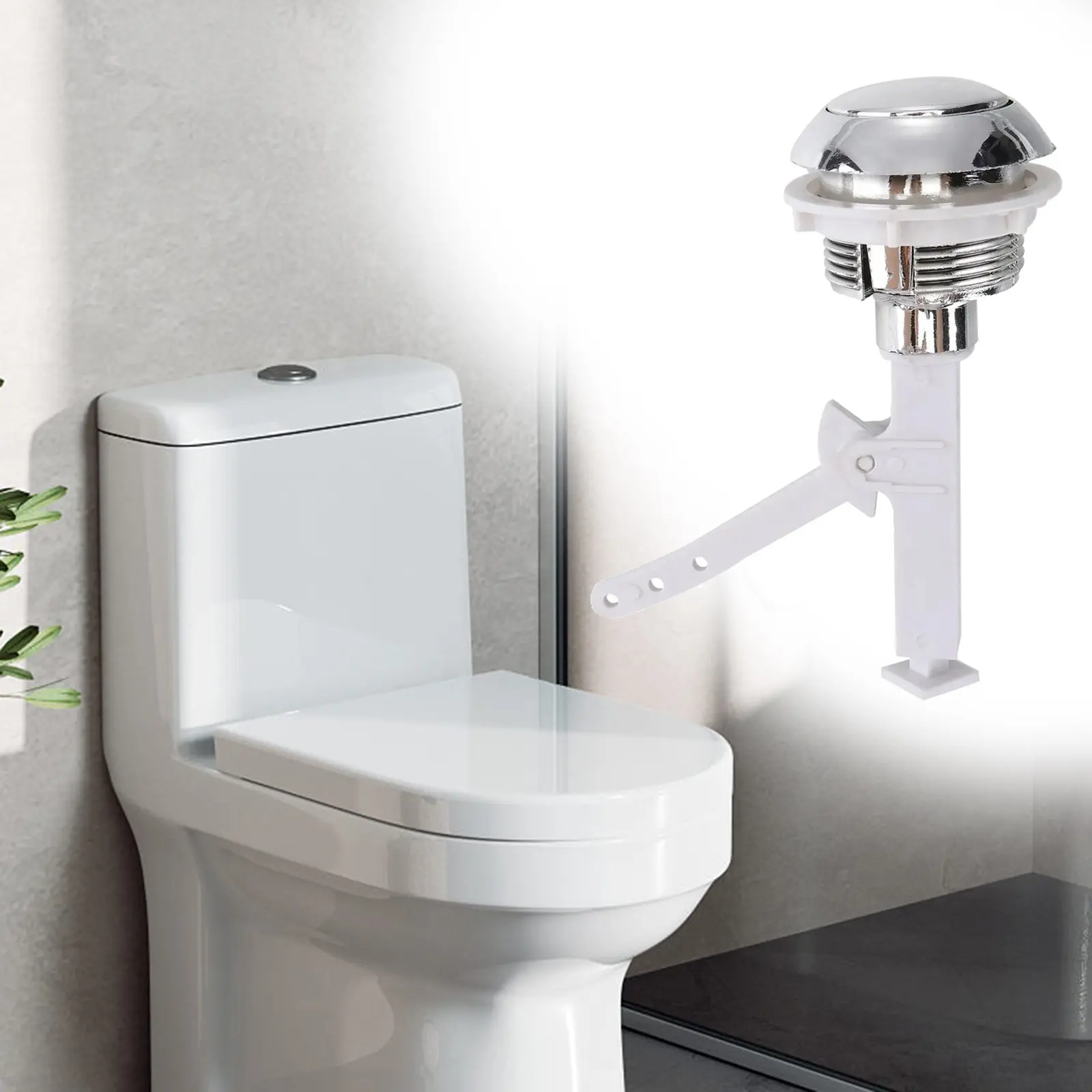 Toilet Flushs Button Toilet Cistern Flush Heavy Duty Toilet Tank Button Toilet Water Saving Valve Switch Toilet Top Push Button