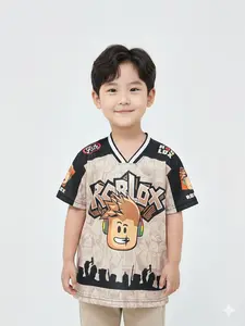 Atasan Jersey Anak Unisex Terbaru Roblox Design Bahan Nyaman Cocok Untuk 1-7 Tahun Pakaian Anak Cewek Cowok Viral