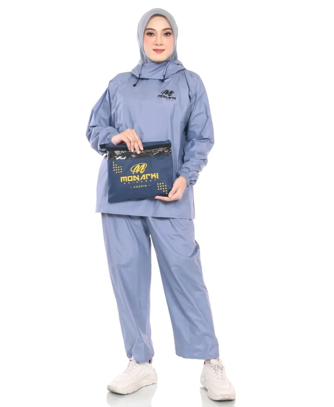 jas hujan HODIE by monarki kuat elastis dan nyaman menggunakan bahan PVC tebal pria wanita