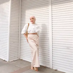 Rok Span H Line Panjang Hava skirt by adjeekahijab Basic