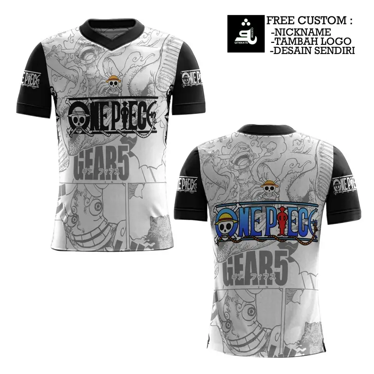 kaos one piece komik original keren / baju jersey 3D animasi one piece Fullprint bahan dryfit high quality premium terbaru 2024 Cepat Kering Anti Air Berpori Nyaman