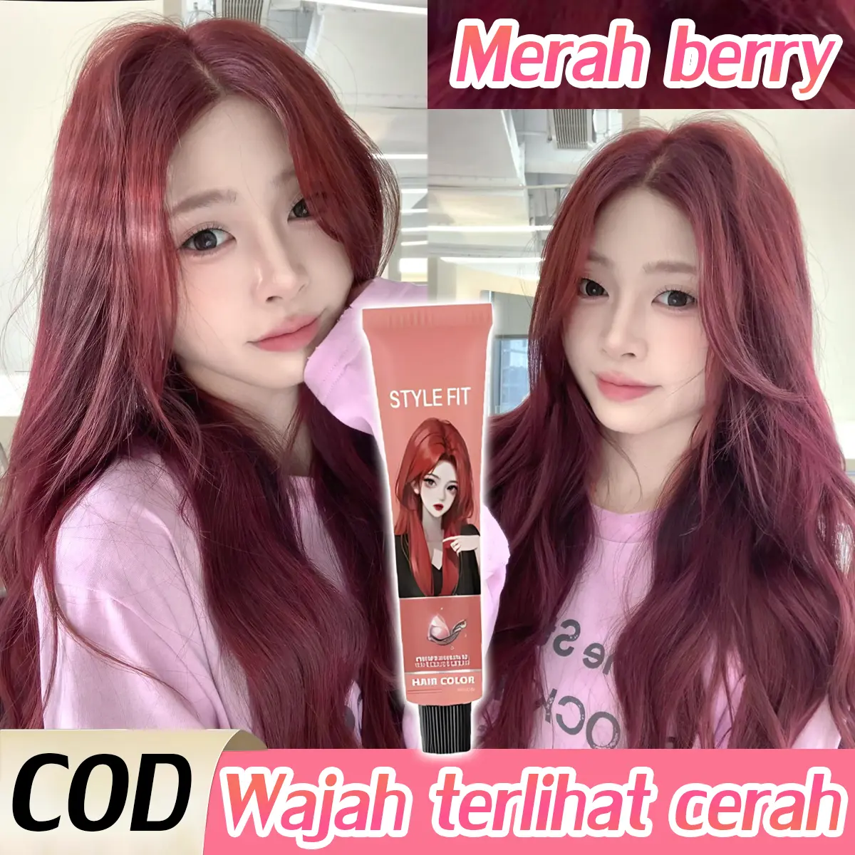 Merah raspberry （Manis imut/ST45）