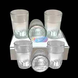 Gelas Kopi Aesthetic Kaca Tahan Panas Polos 1 Pack Isi 6 Pcs Bahan Kaca Ukuran 9 cm x 6.5 cm Desain Polos Bergaransi Free Return