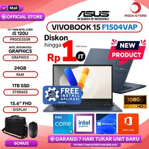 ASUS VIVOBOOK 15 CORE I5 120U 24GB 1TB SSD W11 15.6FHD IPS - F1504VAP