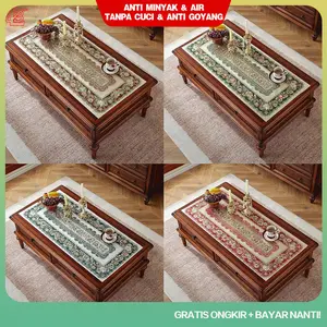 HM Loyal Bosque Taplak Meja Tamu / Alas Makan dengan Kualitas Tinggi Berenda Anti Air 45x90CM /50x110CM/60x120CM /D9-A Kain
