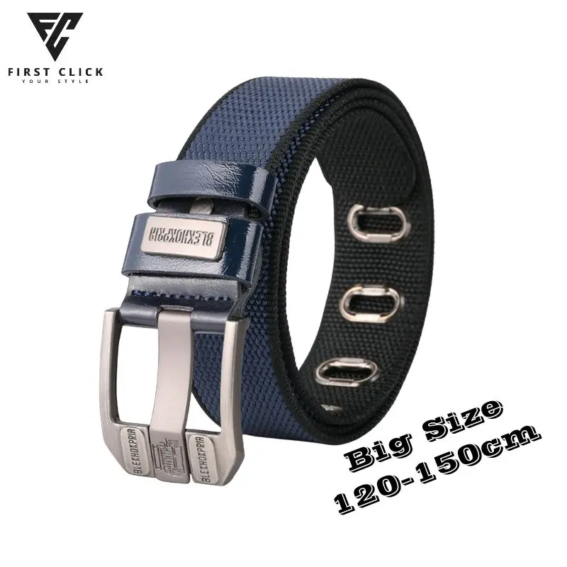 Ikat Pinggang Pria Keren Tactical Nylon Canvas 120-150cm Ikat Pinggang Pria Quickly Unlock - Gesper Pinggang Pria Besi Kanvas branded