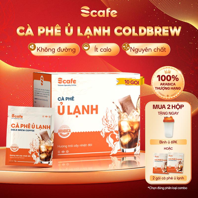 Cà Phê Ủ Lạnh Cold Brew Túi Lọc Arabica Thượng Hạng Scafe không đường, ít calo…