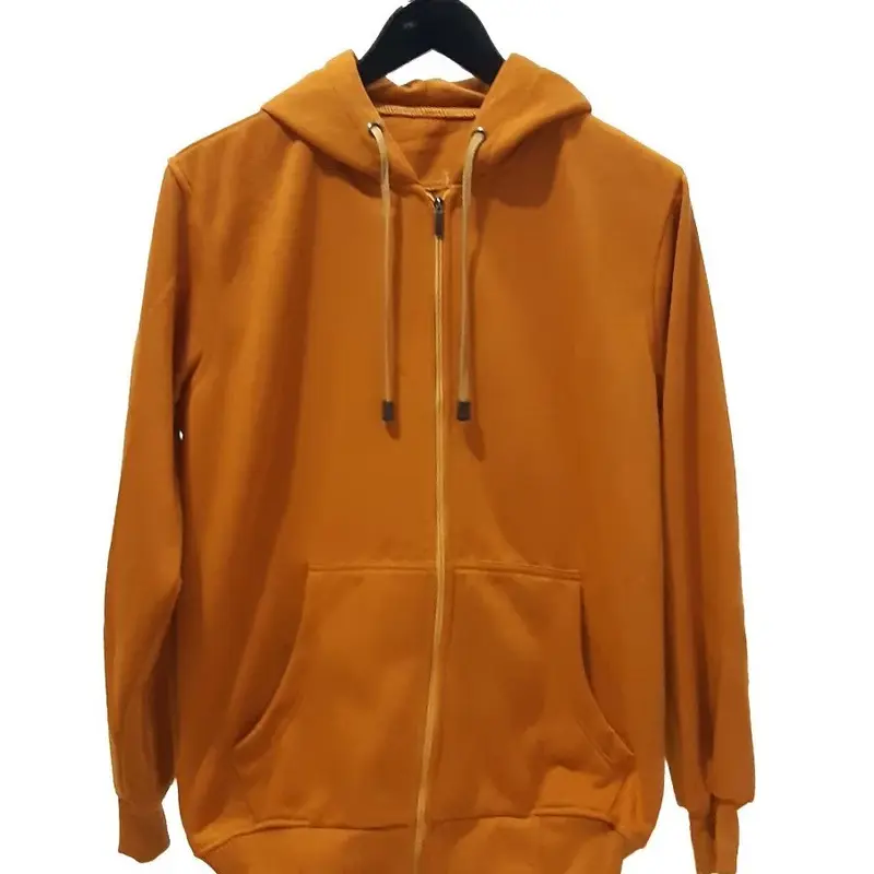 Jaket hoodie pria ziper polos big size XXXL 4