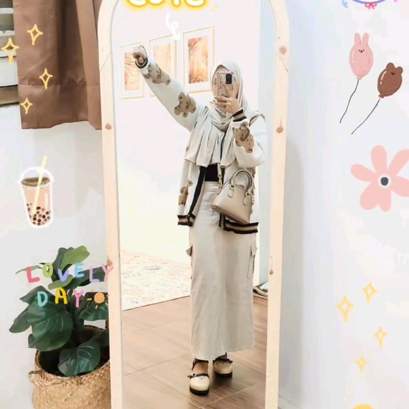 teddy bear cardigan knit rajut good quality 3