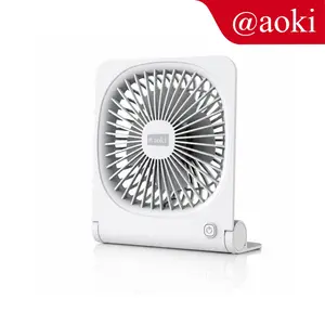 AOKI Kipas Angin Portable 4 Inci – Baterai dapat diganti, Motor Brushless, Baterai Tahan Lama, Angin Kuat