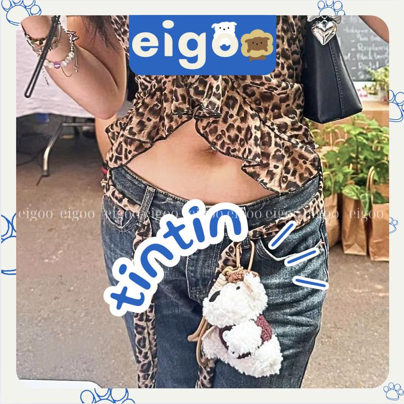 [EIGOO] Móc khoá, charm đeo túi tintin có gắn phụ kiện đáng yêu dễ thương 1