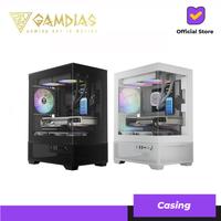 Gambar GAMDIAS AURA GC9M ELITE ARGB | COMPACT PANORAMIC ARGB MICRO TOWER CASE - Black dari Lezz Computech Kota Administrasi Jakarta Utara 1 Tokopedia