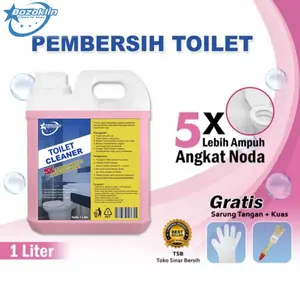 BOZOKLIN TOILET CLEANER 1 LITER Cairan Pembersih Keramik kamar Mandi Kloset  Wc Wastafel Bowel Peralatan Dapur Rumah Tangga Anti Bakteri Serbaguna cairan  pembersih