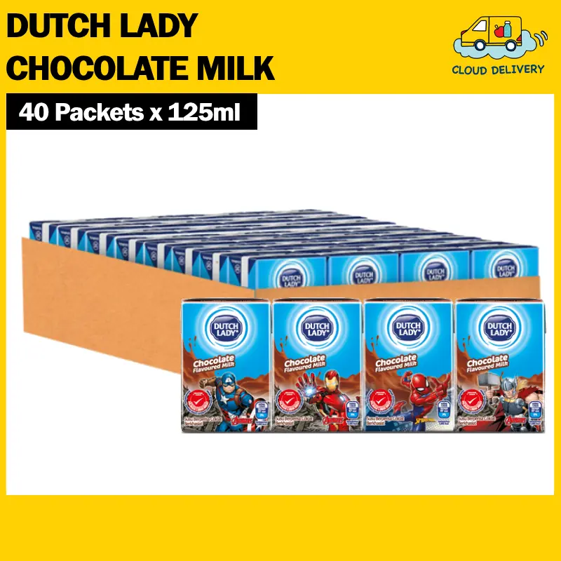 Dutch Lady UHT Milk Carton - Chocolate (40 x 125ml)