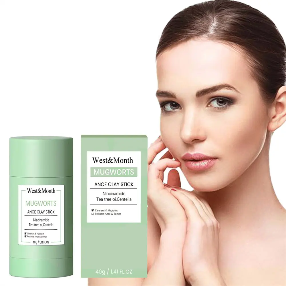 Tongkat Tanah Liat JERAWAT, Topeng Muka Pembersihan Dalam, Kecantikan dan Kesihatan, Pembersihan Liang, Topeng Lumpur Pembersih Muka, Penyahgris, Kawalan Minyak, Pelembap, Kulit Licin, 40g