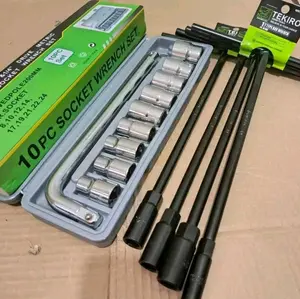 Paket Kunci T Set 4 Pcs Tekiro no 8,10,12,14 MM + Kunci Shock Sok Set 10pcs 8-21mm KTP TOOLS / Lengkap Murah