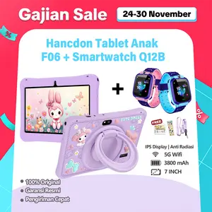【Bisa COD】Tablet + Smart Watch/Hancdon Tablet Edukasi Anak 7.1 inch+Smart Watch Air IP67 Jam tangan anak telepon Q12B /Tablet Android Untuk Belajar Anak educational Kids 2025/ HADIAH