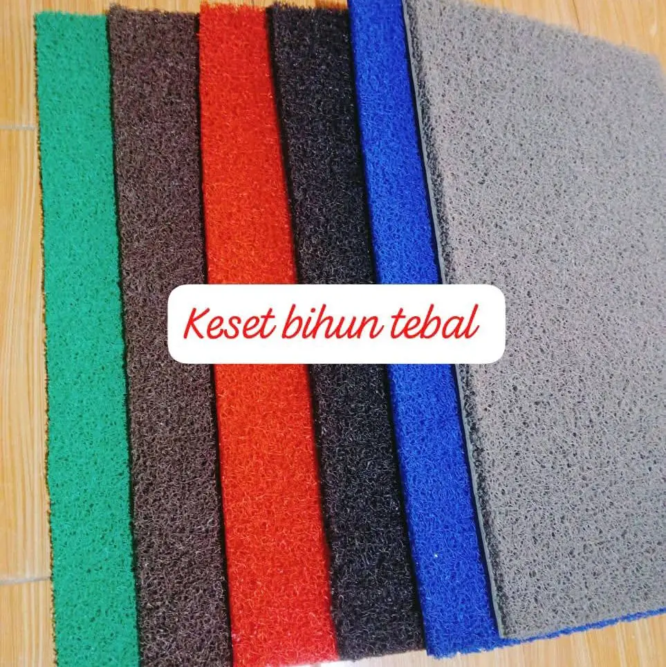 Keset Mie Bihun Anti Slip Serap Air Ukuran 33 cm x 60 cm Bahan PVC Depan Pintu Rumah Kamar Mandi Kantor Hotel - Lantai