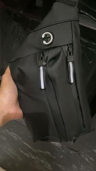 Product Review of Techdoo Tas Pria Selempang Casual Anti Air Pinggang Pria Slingbag Waistbag Slempang Pria Murah TS214 from L**i ** 0