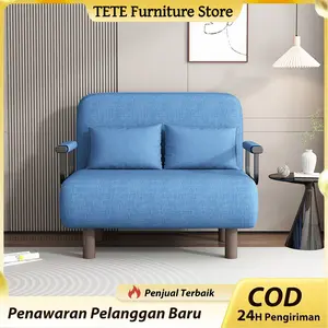 TETE_2 Sofa Bed Reclening/ Sofa Bed Kursi Lesehan Lipat dengan Sandaran & Bantal Jumbo | Sofa Lantai Empuk Multifungsi untuk Gaming Belajar & SantaiKursi Malas Tempat Tidur Lipat Kursi Santai Ranjang Lipat Folding Bed [ Garansi 5 Tahun ]