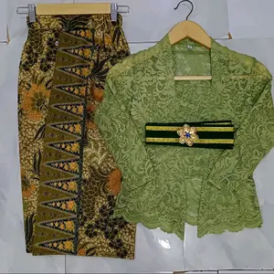 ONESET ANAK KEBAYA SOFIA LENGAN PANJANG KAMEN MOSCREP RANDOM Motif Fashion Bahan Melar Lembut Size 8-14 Usia 4-11 Tahun