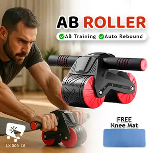 [KLIKIN.AJA] AB Wheel Abs Roller Alat Olahraga Gym Fitness Exercise Pelatihan Sederhana Kualitas Tinggi untuk Otot Pinggang dan Perut LX 009-16