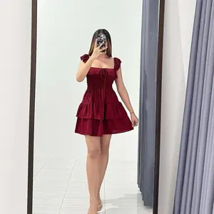 Dres ara pendek rayon premium