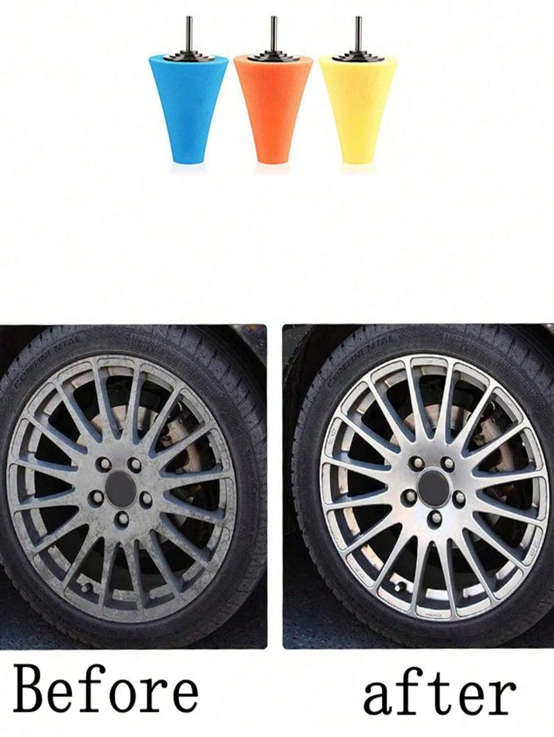 Product Introduction of 1pc car polishing disc wheel rim polishing waxing sponge wheel cone polishing sponge 2