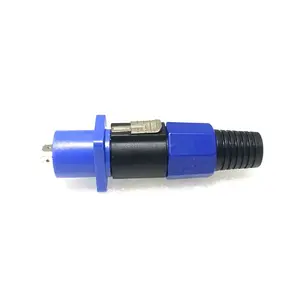 (1set) Jack Audio Connector Soket Biru+Jekspikon Buntut -Aksesoris Audio Speaker