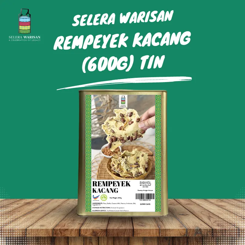 Selera Warisan Rempeyek Kacang (600g) Tin