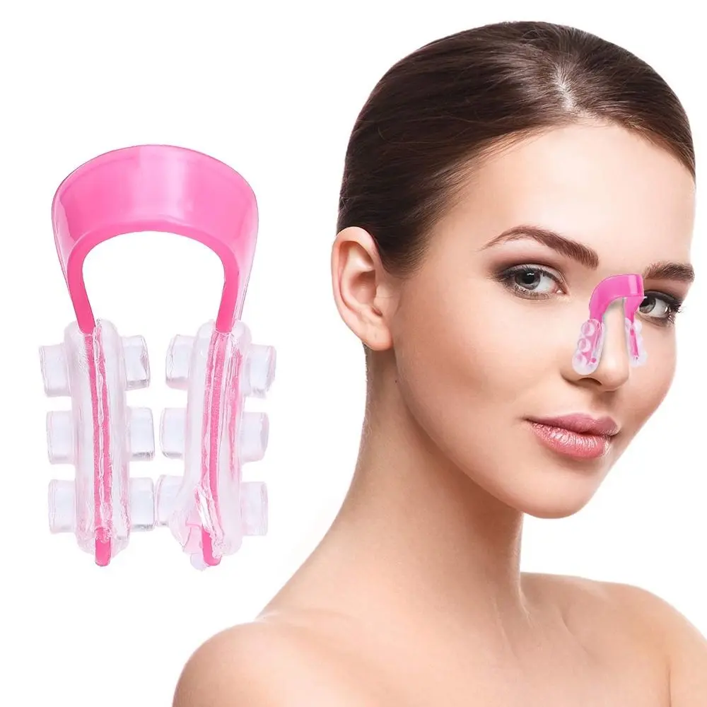 Kẹp Mũi Bằng Nhựa, Hàng Mới Về, Màu Hồng, Kẹp Mũi Vành Đẹp, Thiết Bị Định Hình Mũi Loại U