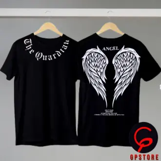 Atasan Anak Model Kerah o neck dan Garis Leher Mock Neck dengan Gambar Sayap Angel Terbaru - Fashion Anak Baju 3