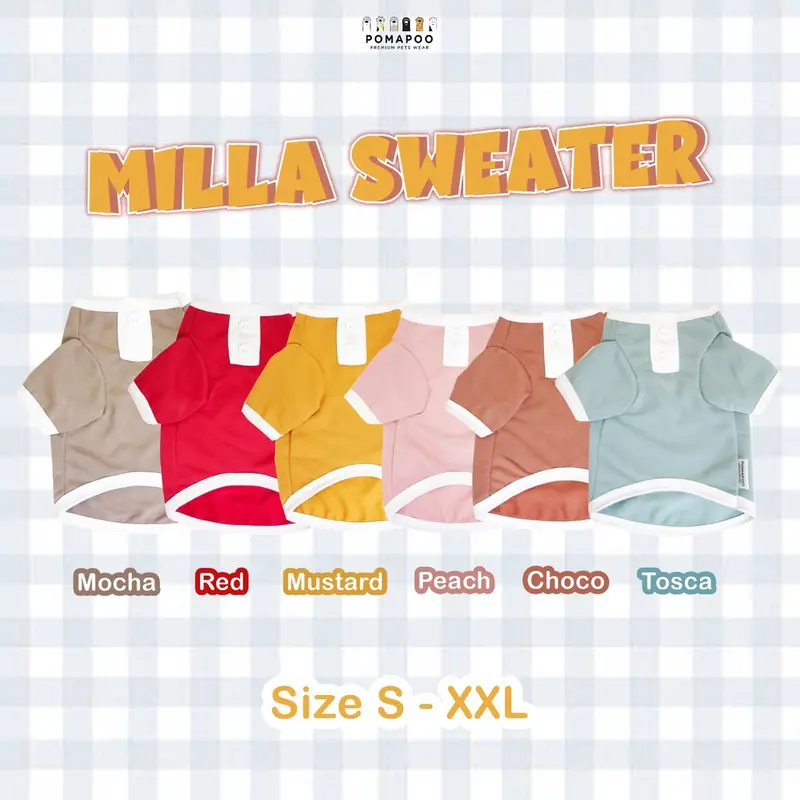 POMAPOO - Sweater Kucing dan Sweater Anjing Milla Sweater 0
